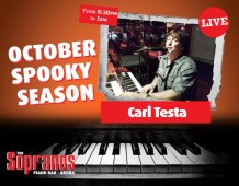 Get Spooky at Sopranos Piano Bar with Carl Testa