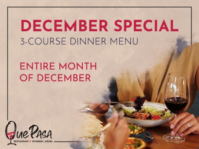 Que Pasa Restaurant & Winebar: A Culinary Symphony for Your Holiday Celebration at Afl. 58!